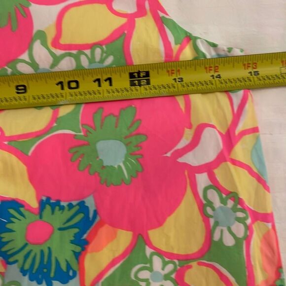 Lilly Pulitzer Pink Ice Cream Social Floral Shift Sleeveless Dress Girls 10 - Picture 5 of 14